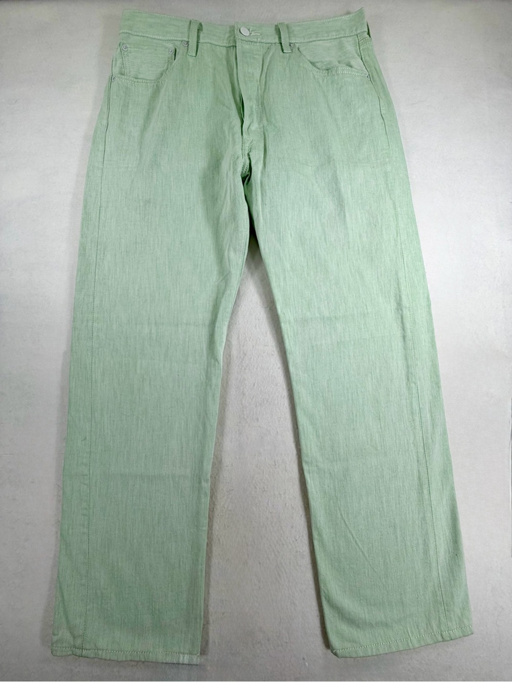 Levi’s 501 Original Fit Mint Green Jeans‎ W36 L34 Straight Leg Cotton